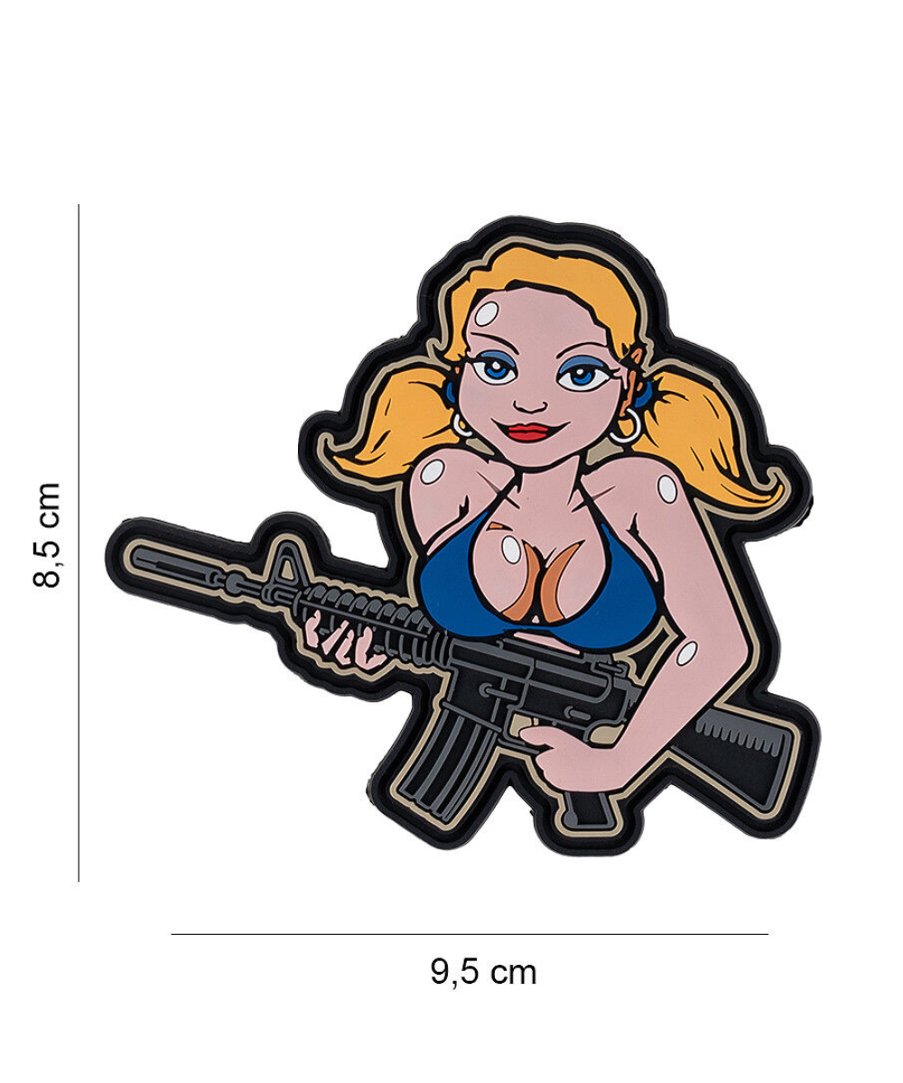 101 Tactical Girl Blonde 3D PVC Patch
