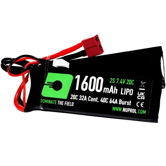 Nuprol LiPo Battery 1600mAh 7.4v 20c (DBL|Deans)