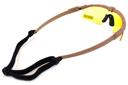 Nuprol Eye Protection Battle Pro's - Tan Frame and Yellow Lense