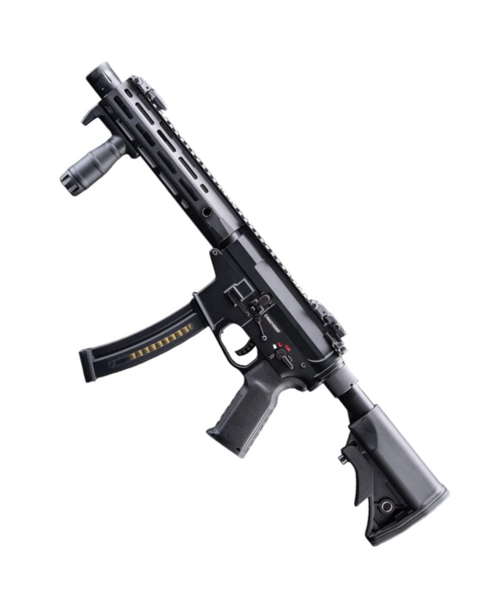 Cyma Platinum 9mm Rapid Strike AEG Carbine (SBR - Black - CM106B)