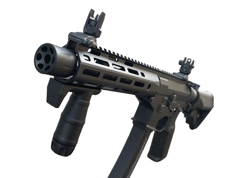 Cyma Platinum 9mm Rapid Strike AEG Carbine (SBR - Black - CM106B)