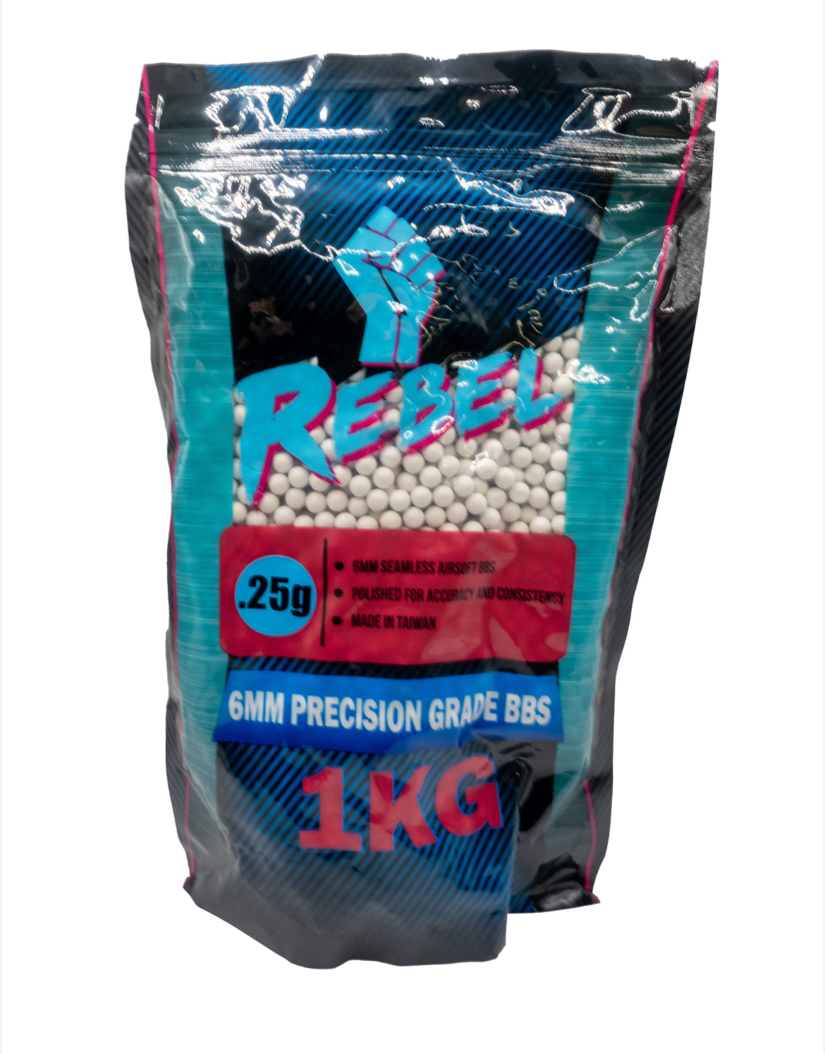 Rebel Precision 6mm BBs 1kg Bag - 0.25g