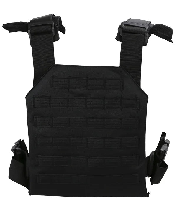 Kombat Tactical Spartan Plate Carrier – Black back view