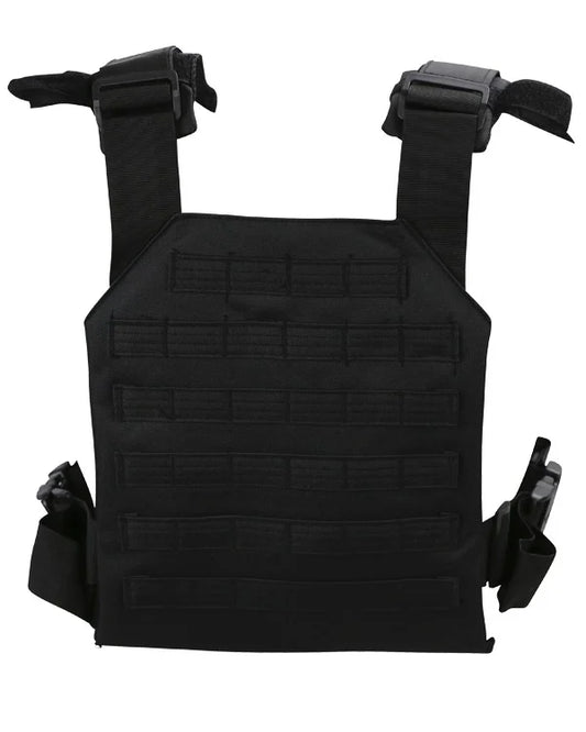 Kombat Tactical Spartan Plate Carrier – Black back view