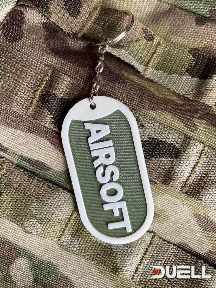 Airsoft Keyring - Keychain 3D Printed Multi Colours Small Gift Under 5 Pounds Christmas Gift