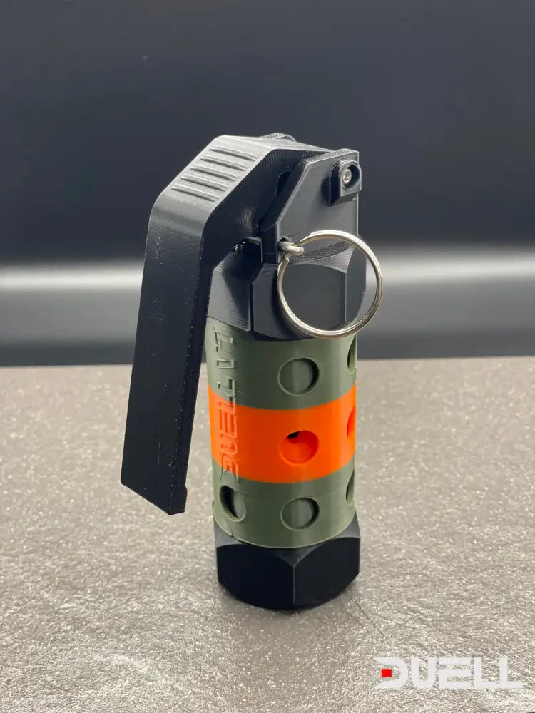 Duell V1 Airsoft Reusable Impact Grenade Multi Colour Orange