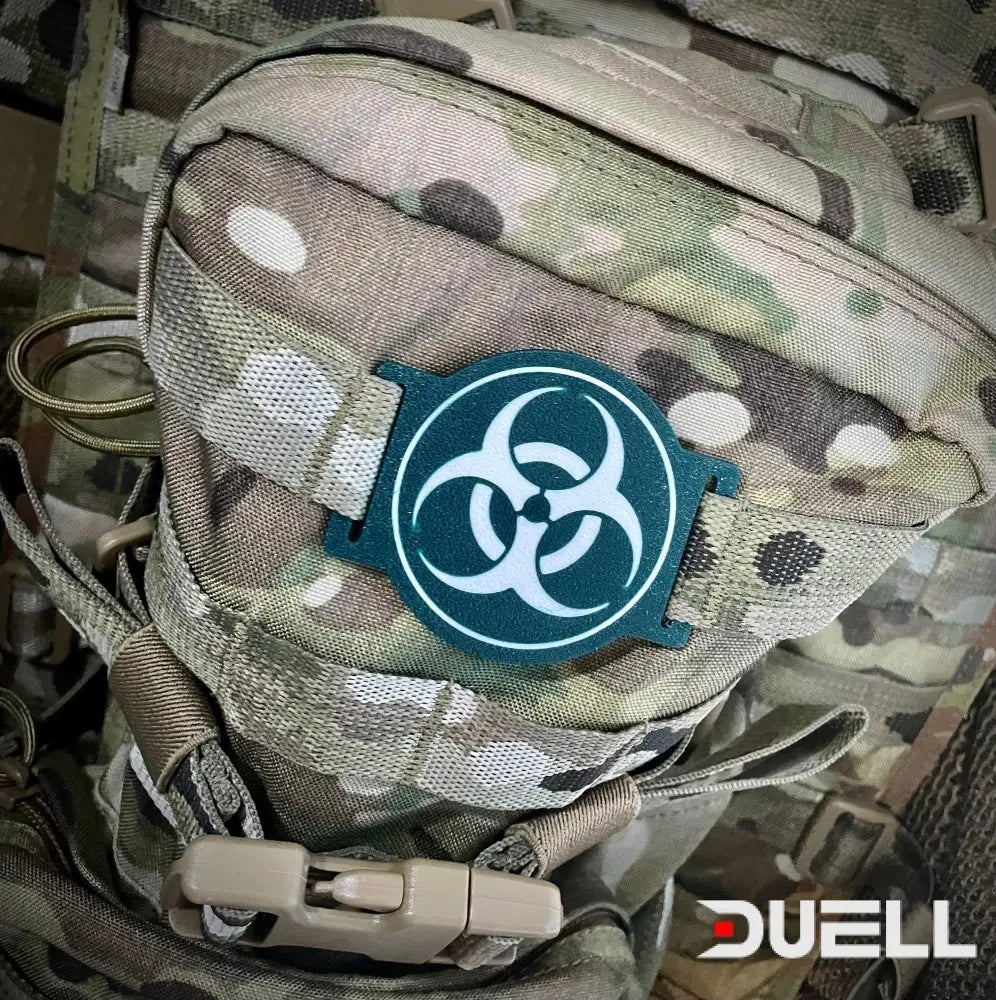 Tactical Molle Tag/Patch - Bio Hazard Symbol Tag