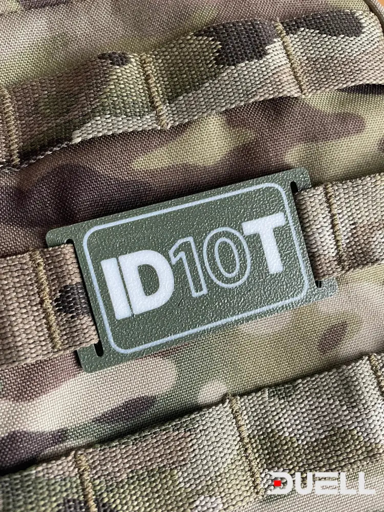 Tactical Molle Tag/Patch - Id10T Tag
