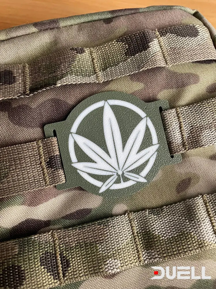 Tactical Molle Tag/Patch - Leaf (Marijuana) Symbol Tag