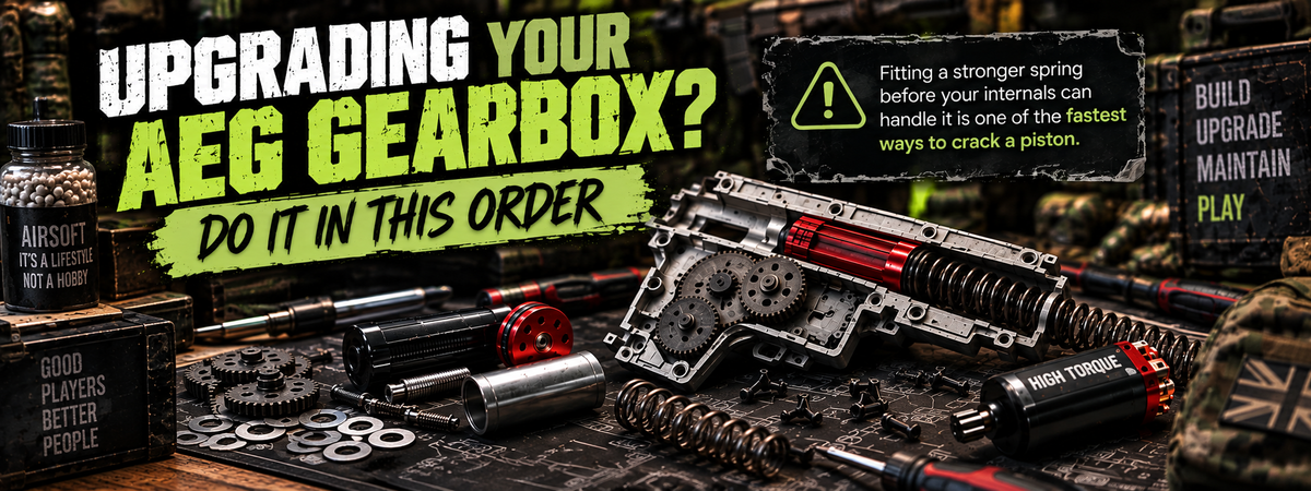 How to Upgrade an Airsoft AEG Gearbox: The Correct Order