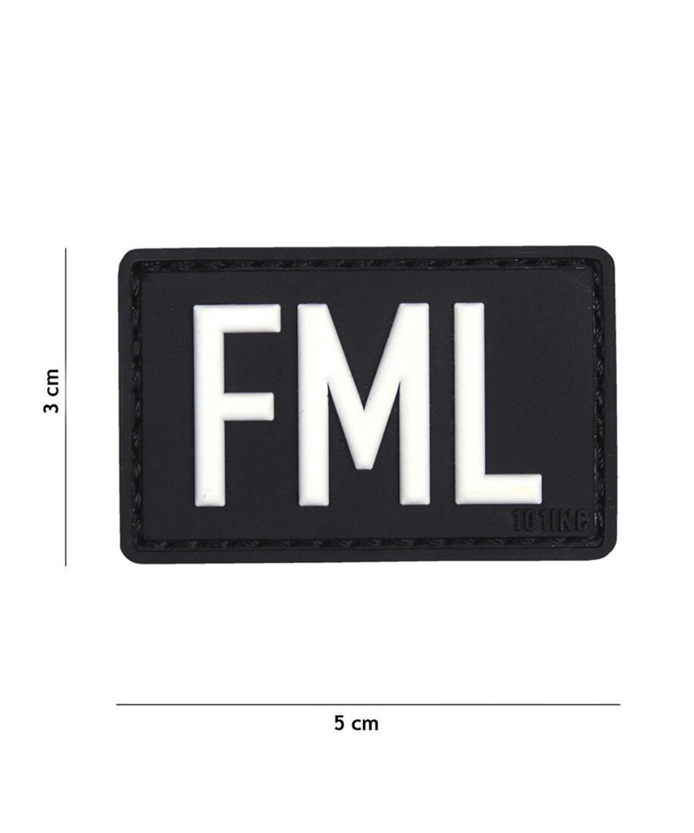 101 FML 3D PVC Patch - Black