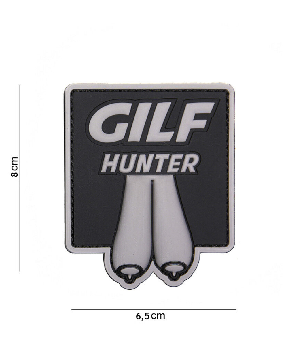 101 Gilf Hunter 3D PVC Patch - Grey/Black