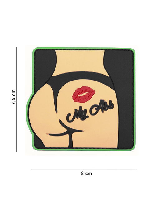 101 Kiss My Ass 3D PVC Patch