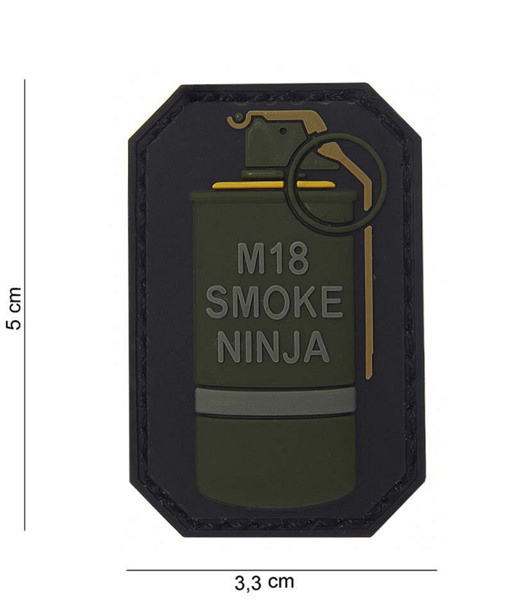 101 M-18 Smoke Ninja 3D PVC Patch