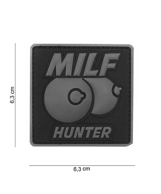 101 Milf Hunter 3D PVC Patch - Grey