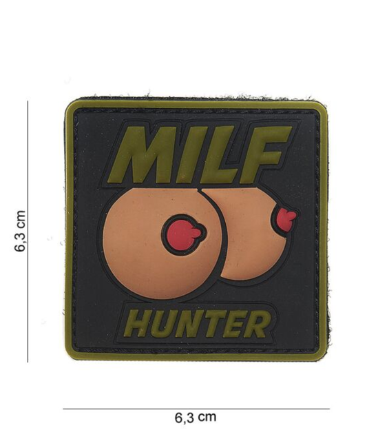 101 Milf Hunter 3D PVC Patch - Green