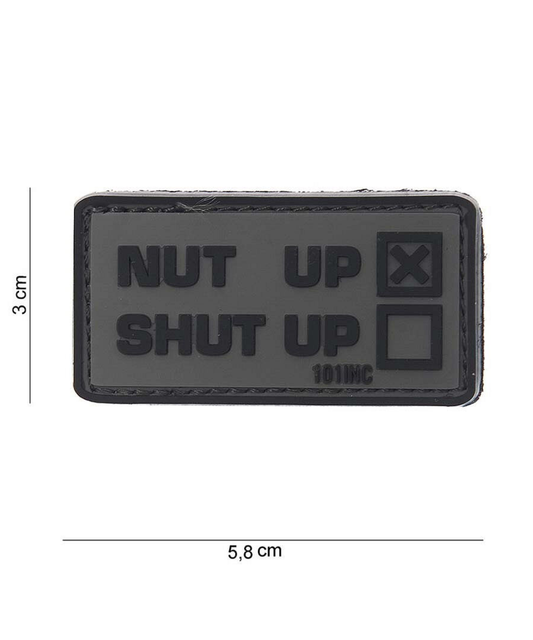 101 Nut Up 3D PVC Patch