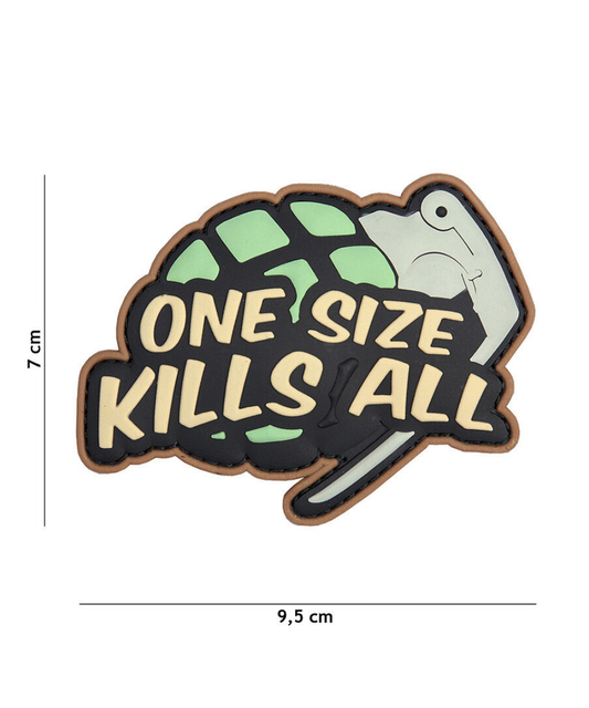 101 One Size Kills All 3D PVC Patch
