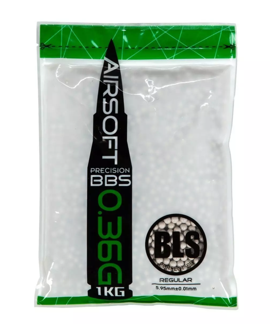 BLS 0.36g Precision Grade BBs – 1kg (White)