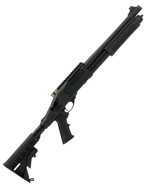 Golden Eagle M870 Tri-Shot Gas Pump Action Shotgun (Medium – Black – M8873 – V2)