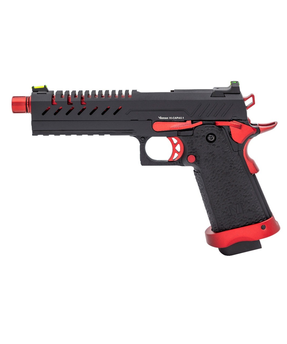Vorsk Hi-Capa 5.1 GBB Pistol (Black) (Red Match)