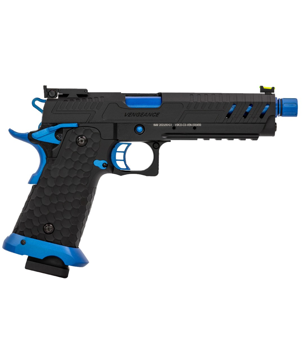 Vorsk Hi-Capa CS Vengeance 5.1 GBB Pistol (Black) (V-Blue Match)