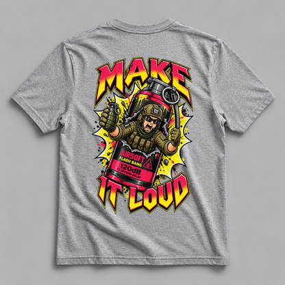 Make It Loud Airsoft T-Shirt Grey
