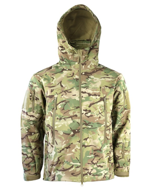 PATRIOTTacticalSoftShellJacket_BTPfrontViewhoodup