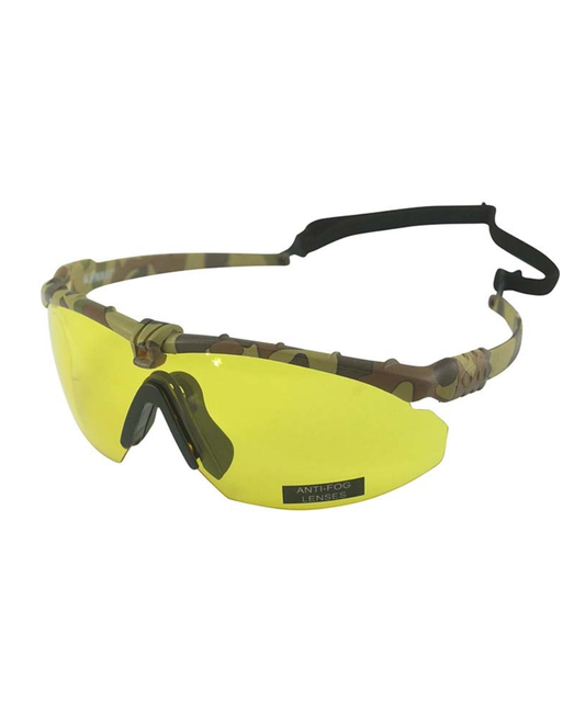 Kombat Tactical Ranger Glasses – Camo – Yellow Lens
