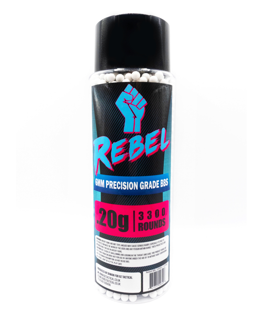 Rebel Precision 6mm BBs 3300 Count Bottle – 0.20g