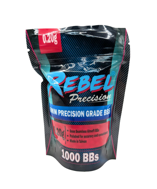 Rebel Precision 6mm BBs 1000 Count Bag – 0.20g