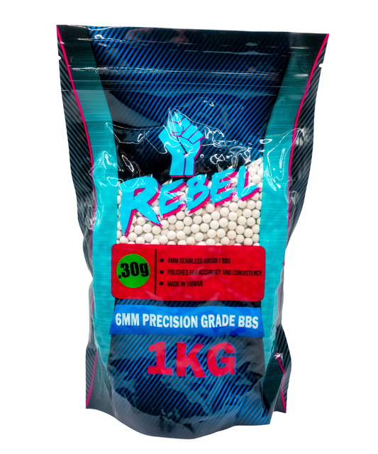 Rebel Precision 6mm BBs 1kg Bag – 0.30g