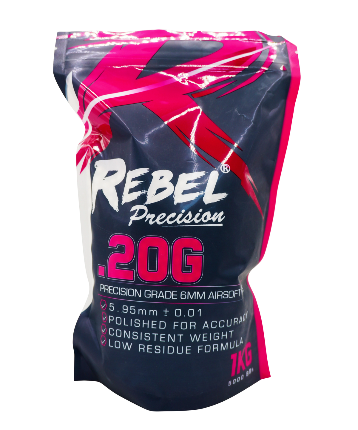 Rebel Precision 6mm BBs1kg Bag-0.20g