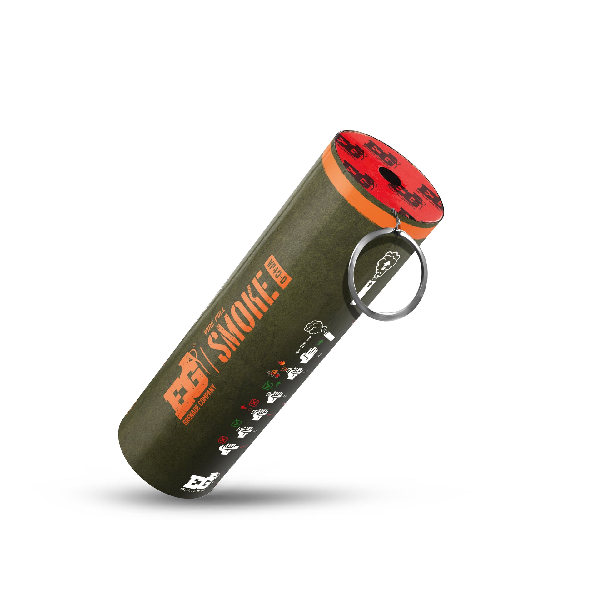 Enola Gaye Wire Pull Airsoft Smoke Grenade orange