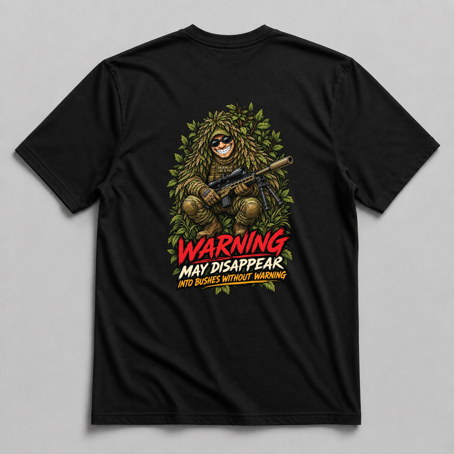 Warning: May Disappear Into Bushes Without Warning