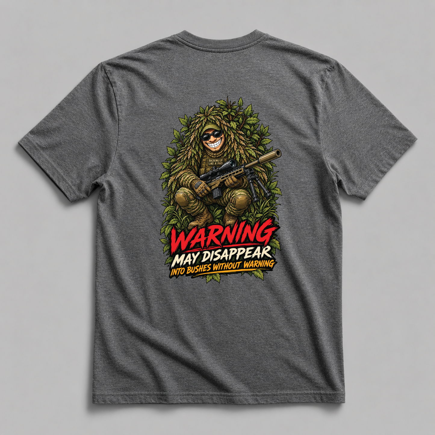 Warning: May Disappear Into Bushes Without Warning
