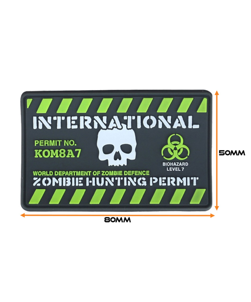Kombat Tactical Zombie Hunting Permit Patch