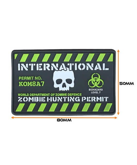 Kombat Tactical Zombie Hunting Permit Patch