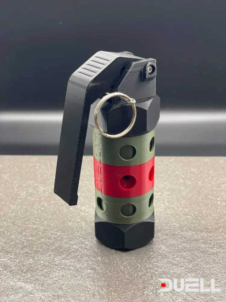 Duell V1 Airsoft Reusable Impact Grenade Multi Colour Red