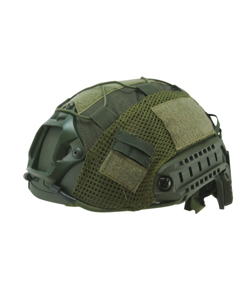 Kombat Tactical Fast Helmet Cover - Olive Green